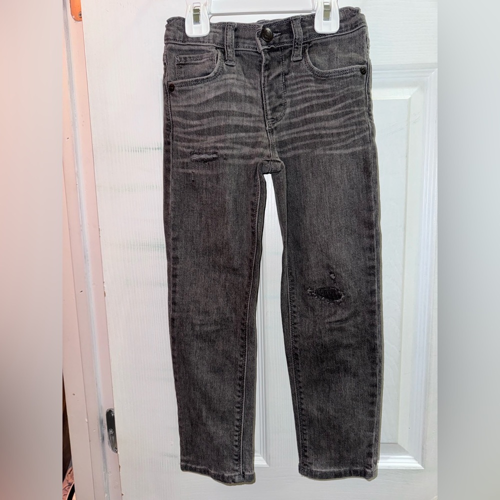 Old Navy Toddler Boys Black Distressed Skinny Jeans Size 5T
